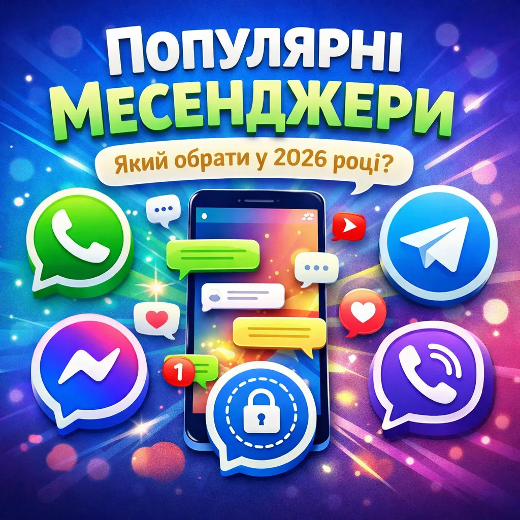 Популярні месенджери у світі: який обрати у 2026 році?