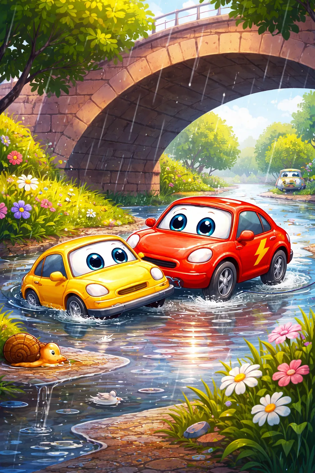 Казка про сміливу машинку Блискавку